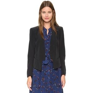 Charlie Jade Kyler Silk Blazer Black